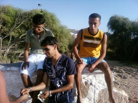 Moi et mon fr�re Mustafa  et son ami, Abdel-Ilah